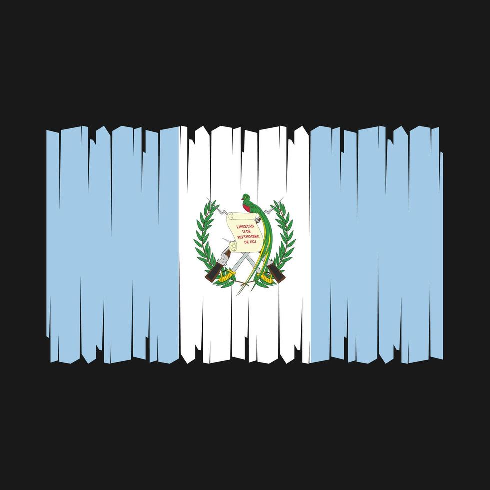 vlag van guatemala vector