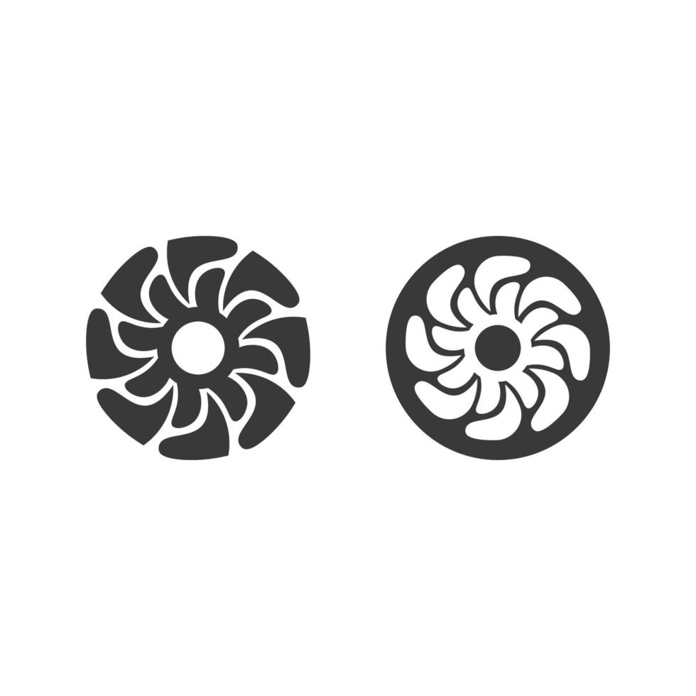 cirkel logo en symbool vector pictogram sjabloon app