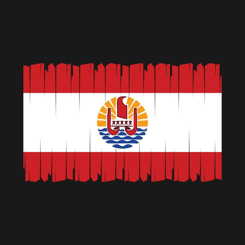 vlag van frans polynesië vector