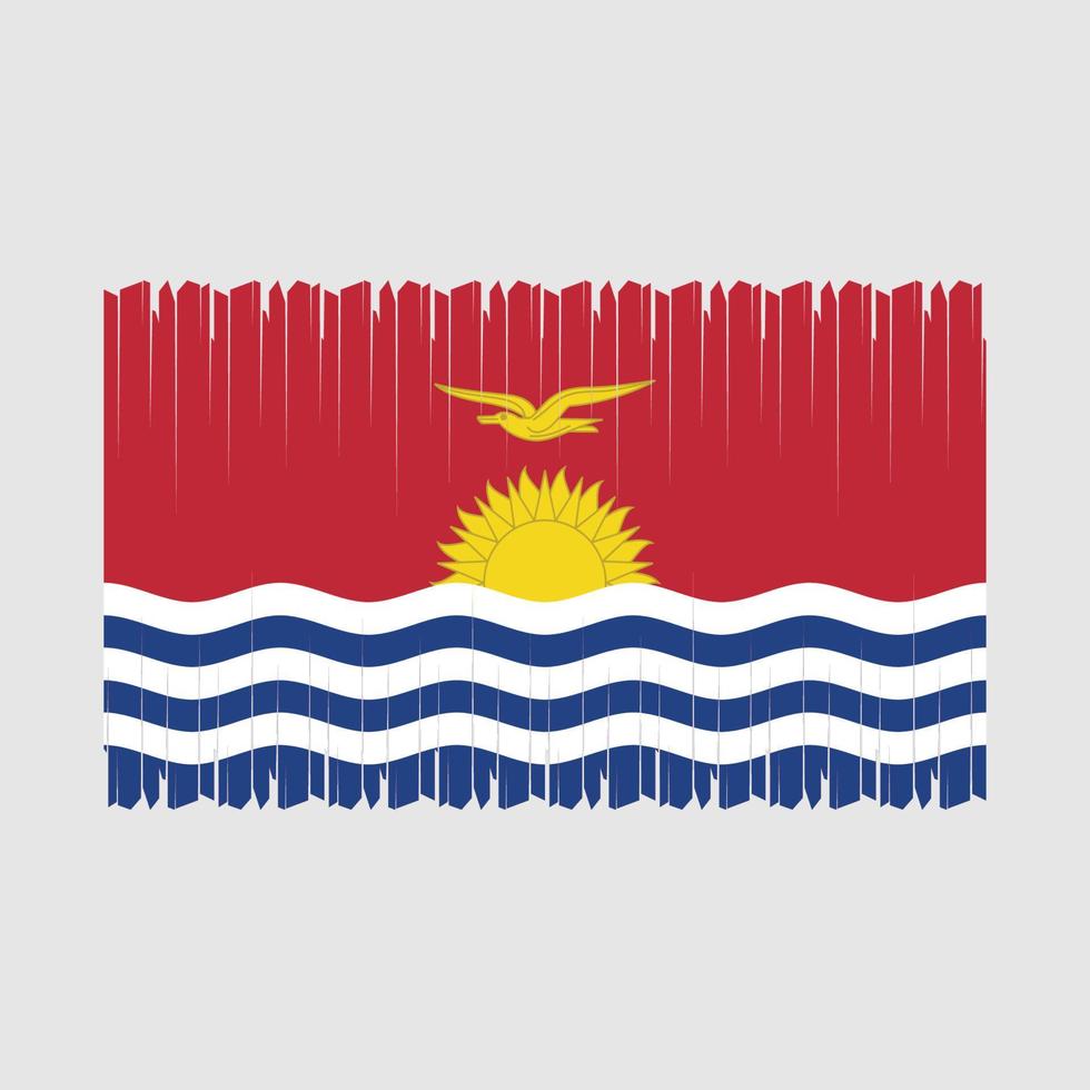 Kiribati vlag vector illustratie