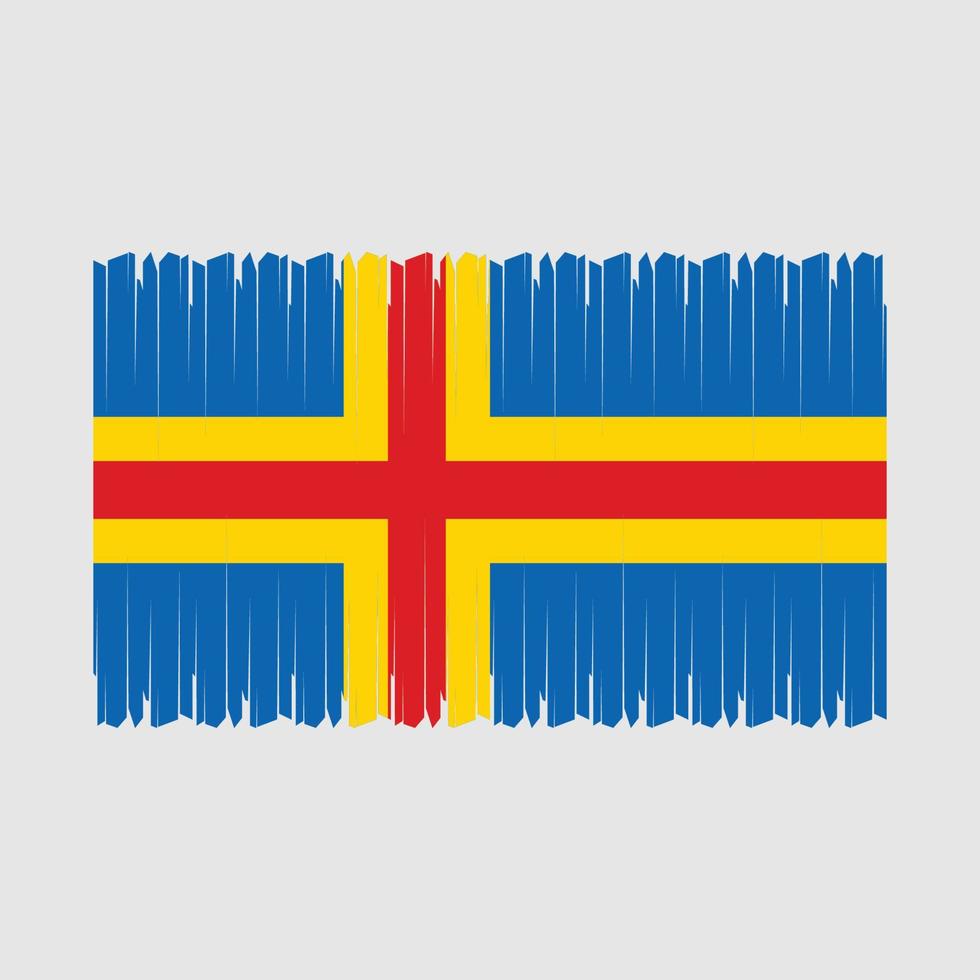 een land eilanden vlag vector illustratie