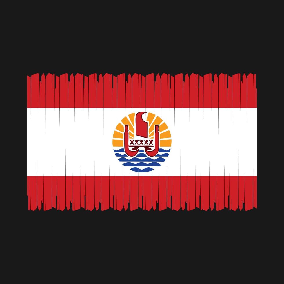 Frans Polynesië vlag vector illustratie