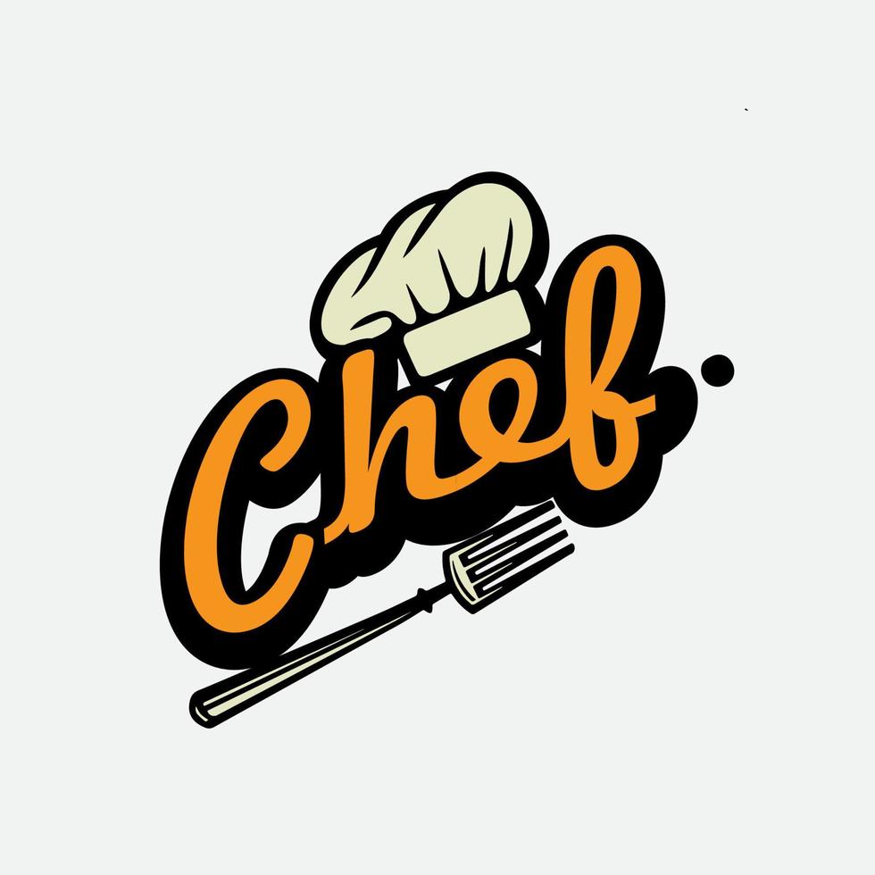 chef logo vector illustratie sjabloon