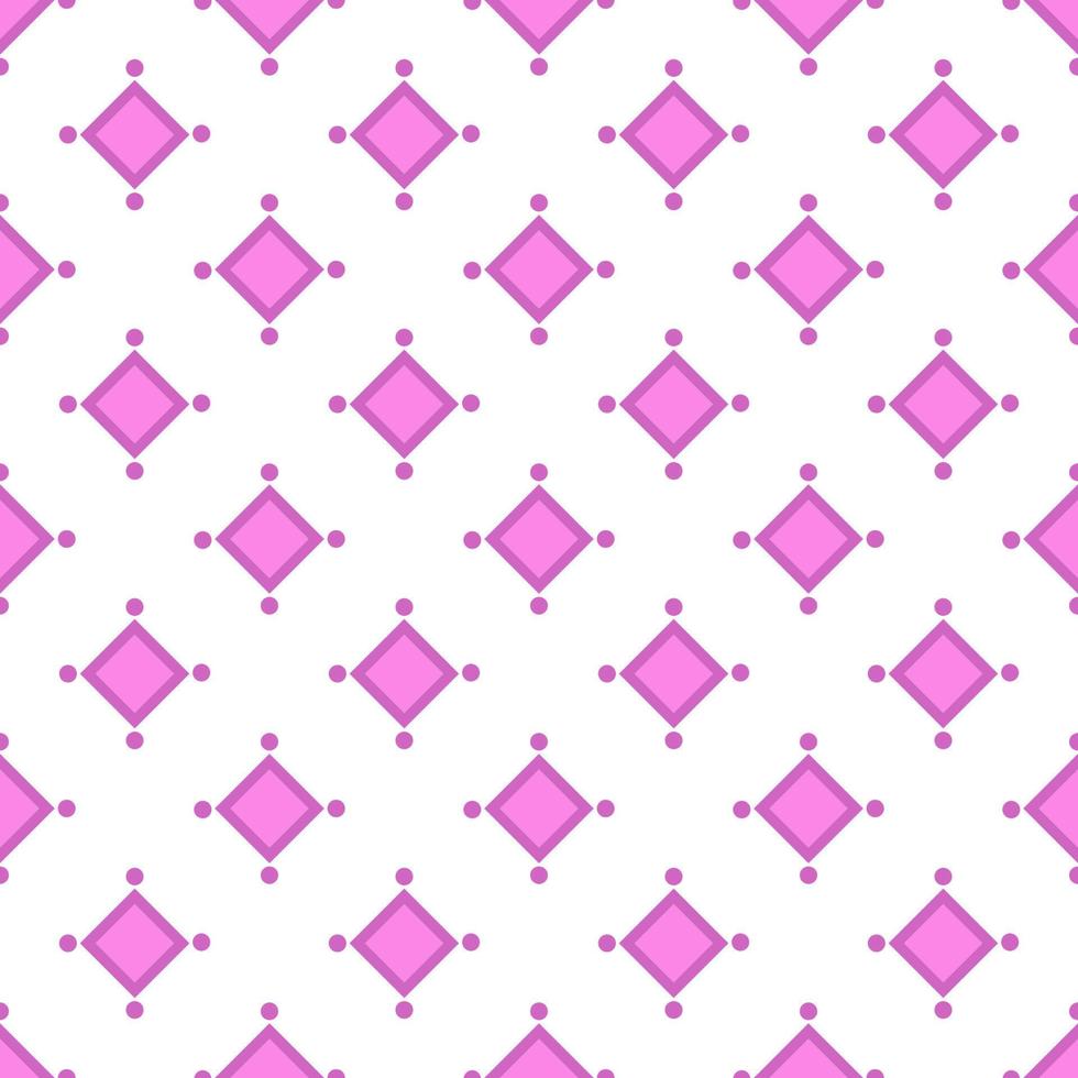 naadloos vector patroon van levendig roze ruit. perfect voor kleding stof, textiel, ansichtkaarten, achtergronden