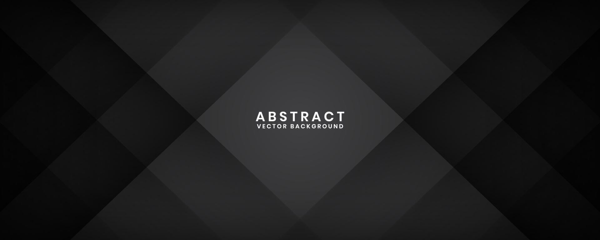 3d zwart meetkundig abstract achtergrond overlappen laag Aan donker ruimte met uitknippen effect decoratie. minimalistische grafisch ontwerp element ruit stijl concept voor banier, folder, kaart, omslag, of brochure vector