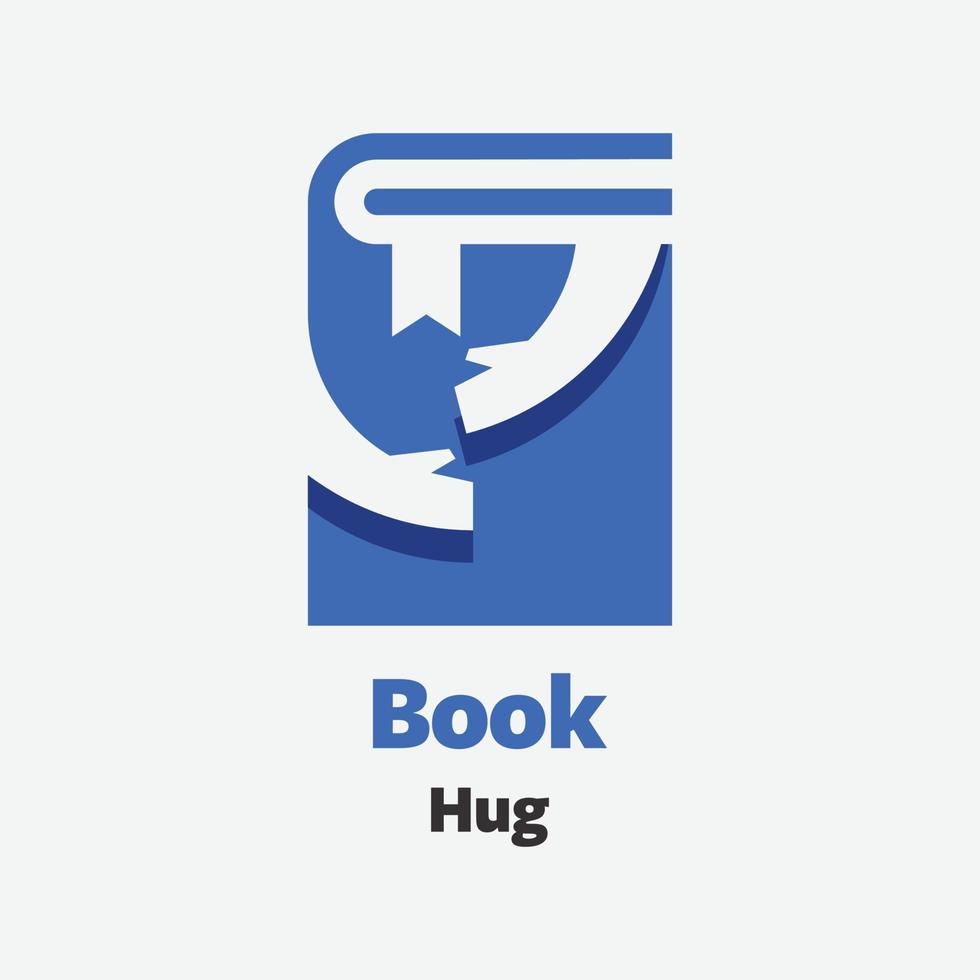 boek hand- logo vector
