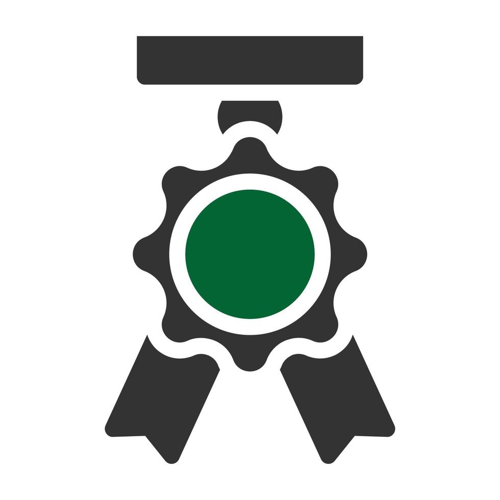 medaille icoon solide stijl grijs groen kleur leger illustratie vector leger element en symbool perfect.