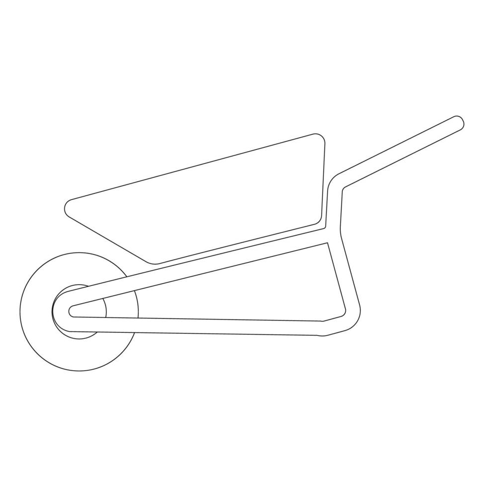kruiwagen vector pictogram