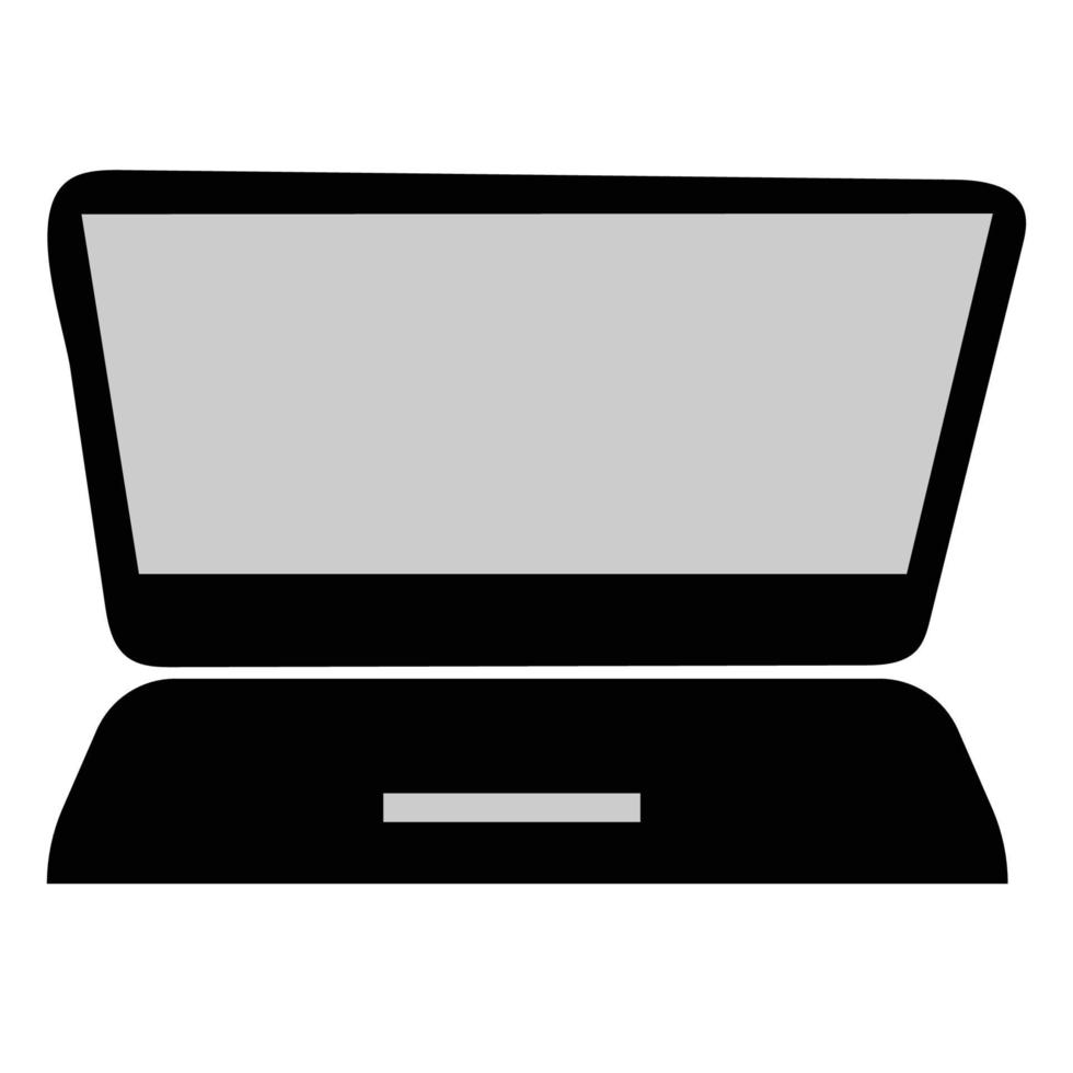 laptop pictogram vector