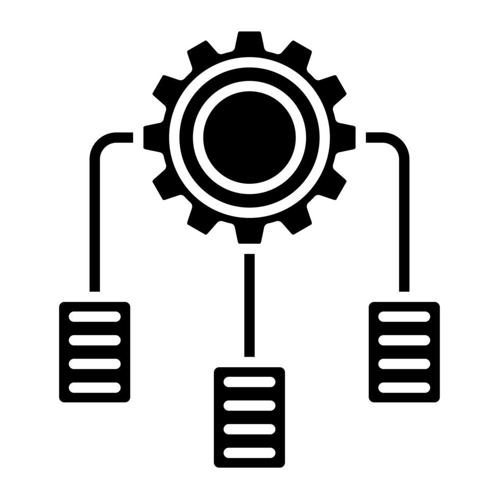 software bepaald netwerken vector icoon