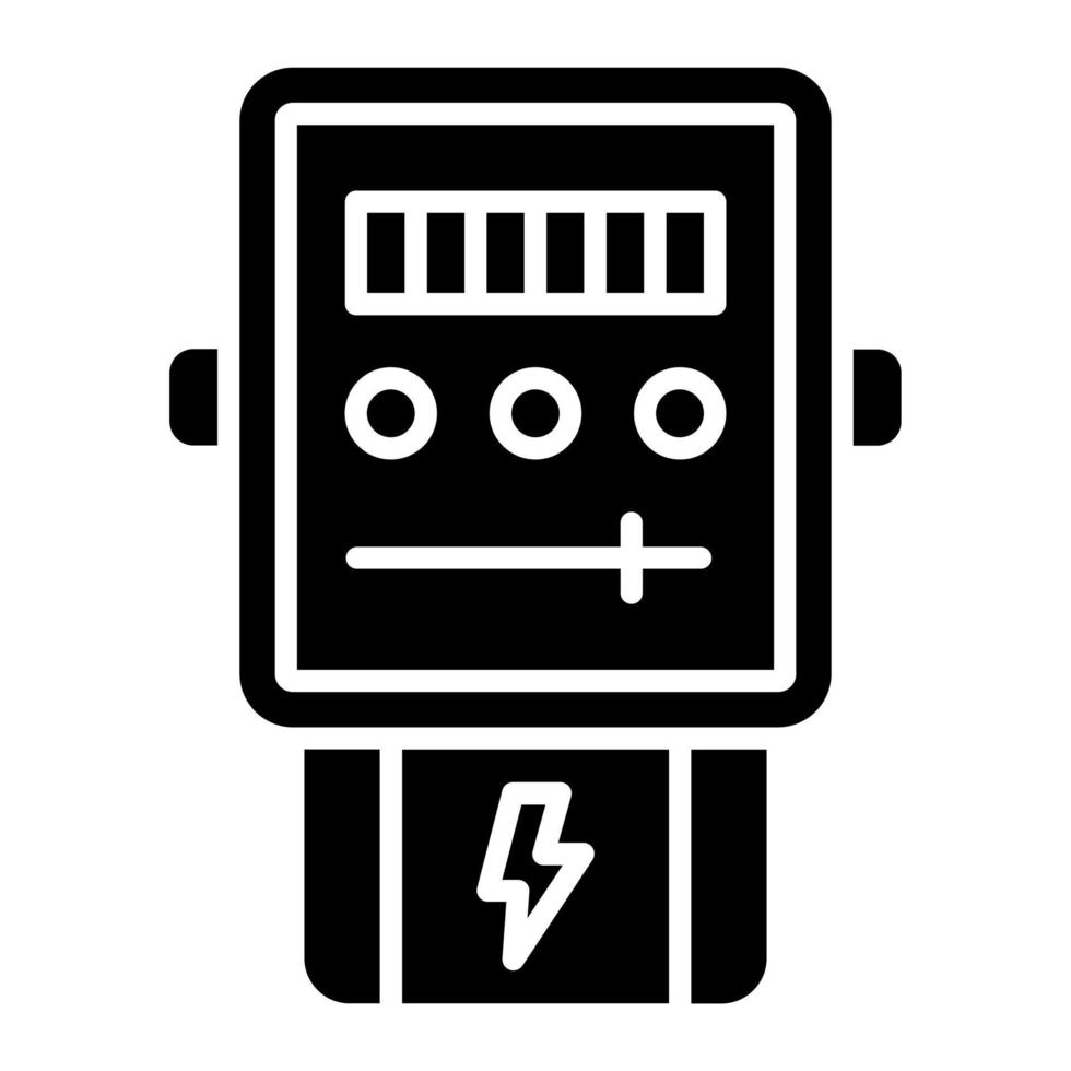 elektrisch meter vector icoon