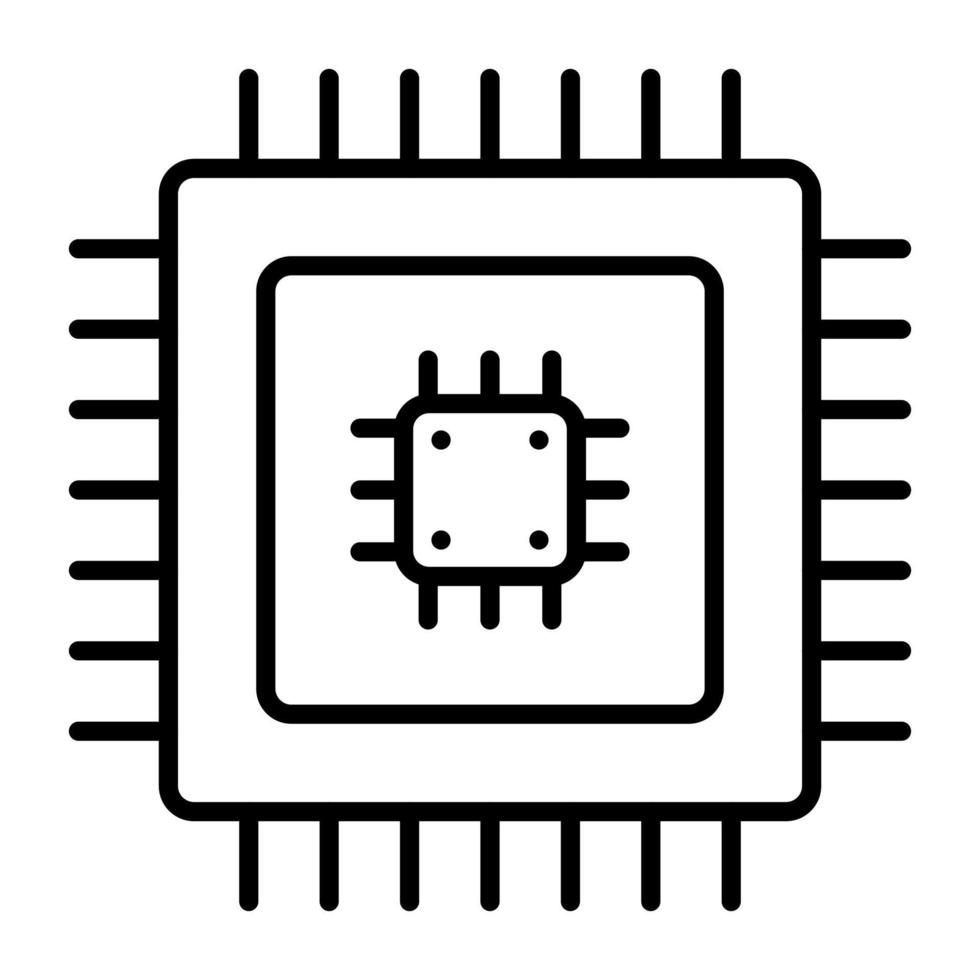 microchip vector icoon