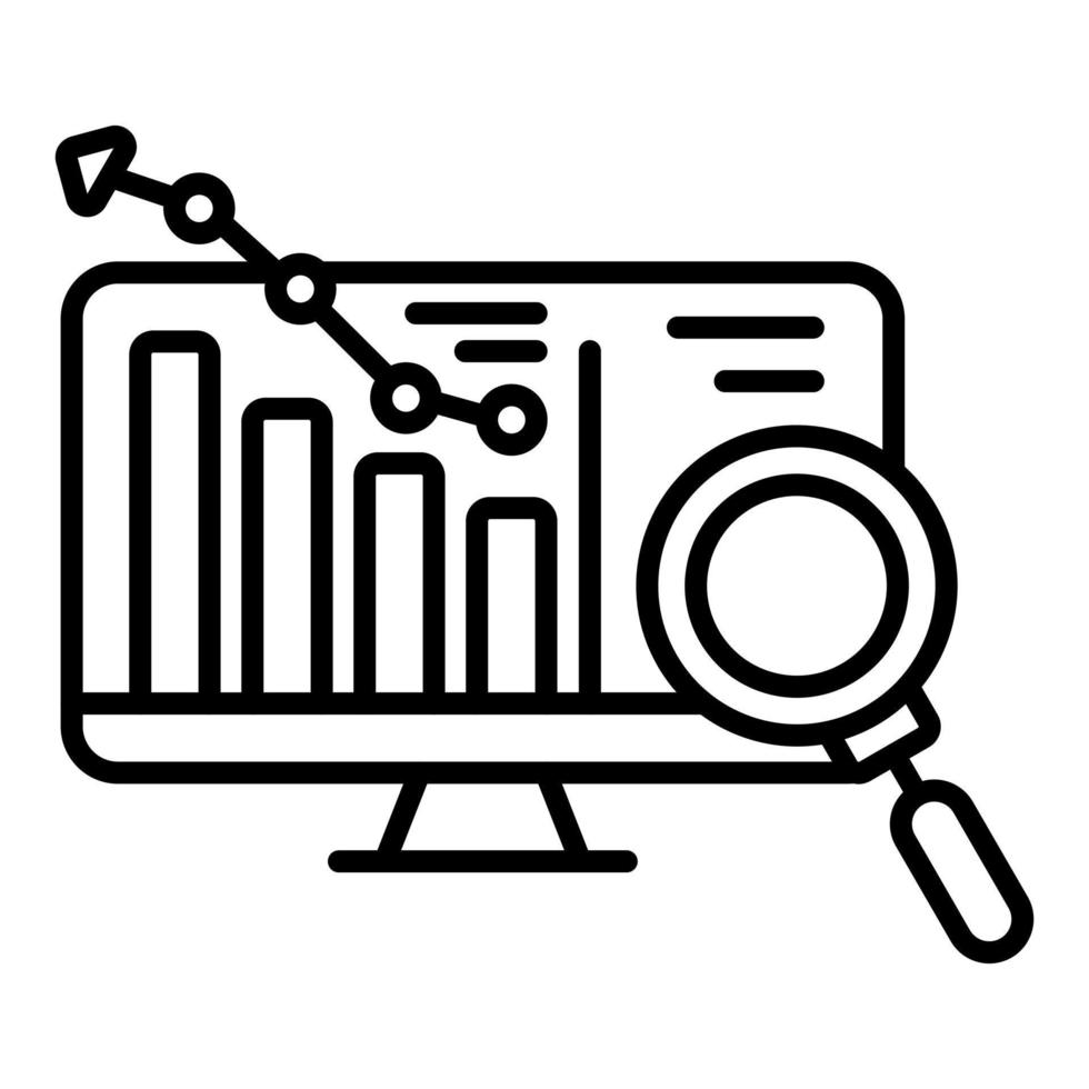 online statistieken vector icoon