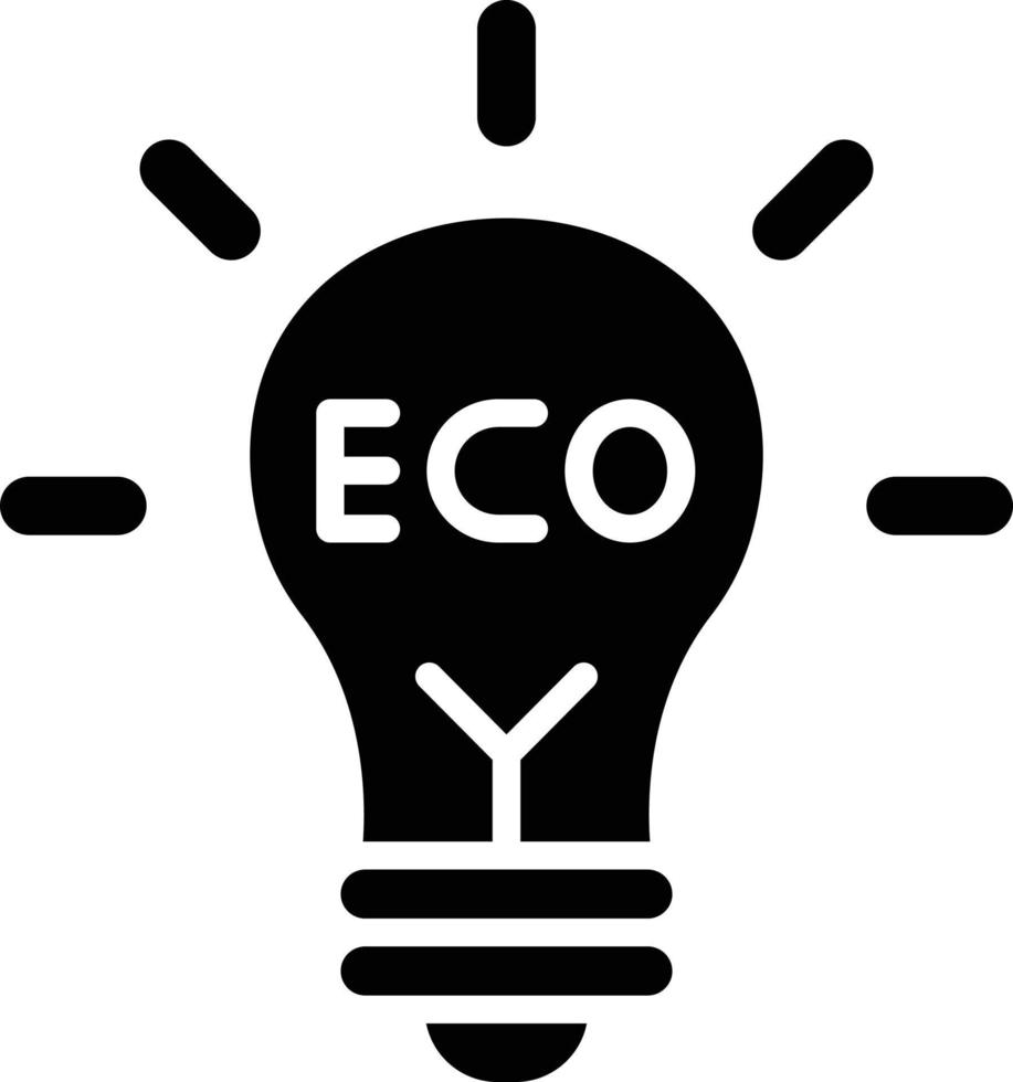 eco licht vector pictogram ontwerp illustratie