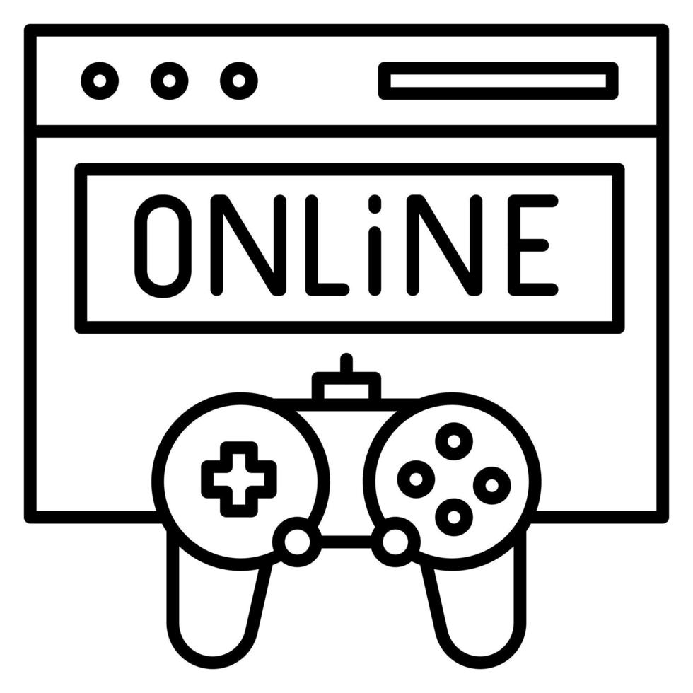 online gaming vector icoon