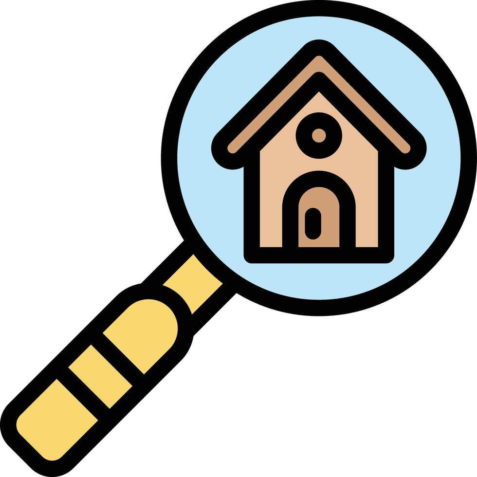 huis zoeken vector pictogram ontwerp illustratie