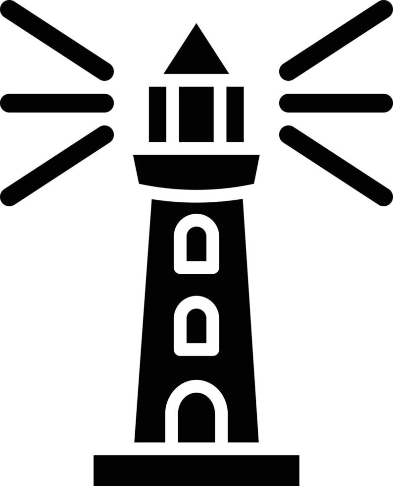 vuurtoren vector pictogram ontwerp illustratie