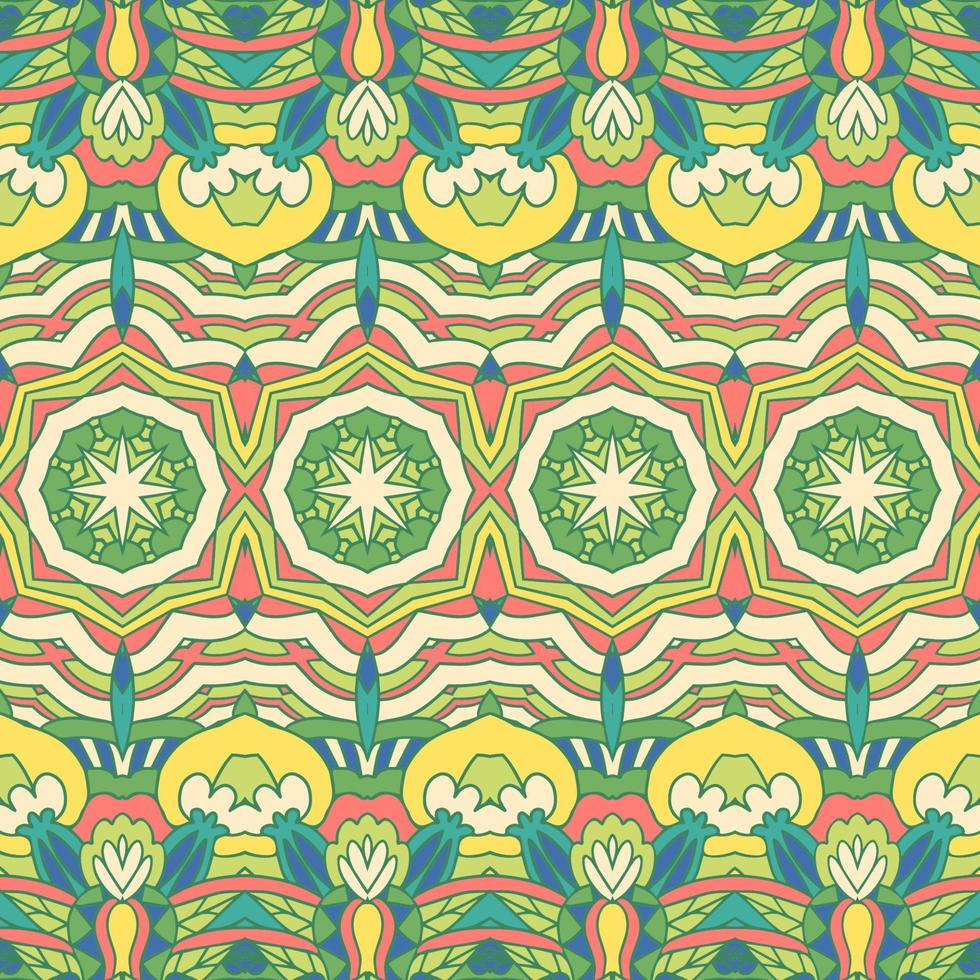 etnisch tribal meetkundig speels patroon voor kleding stof. Mexicaans kleurrijk psychedelisch ontwerp. vector