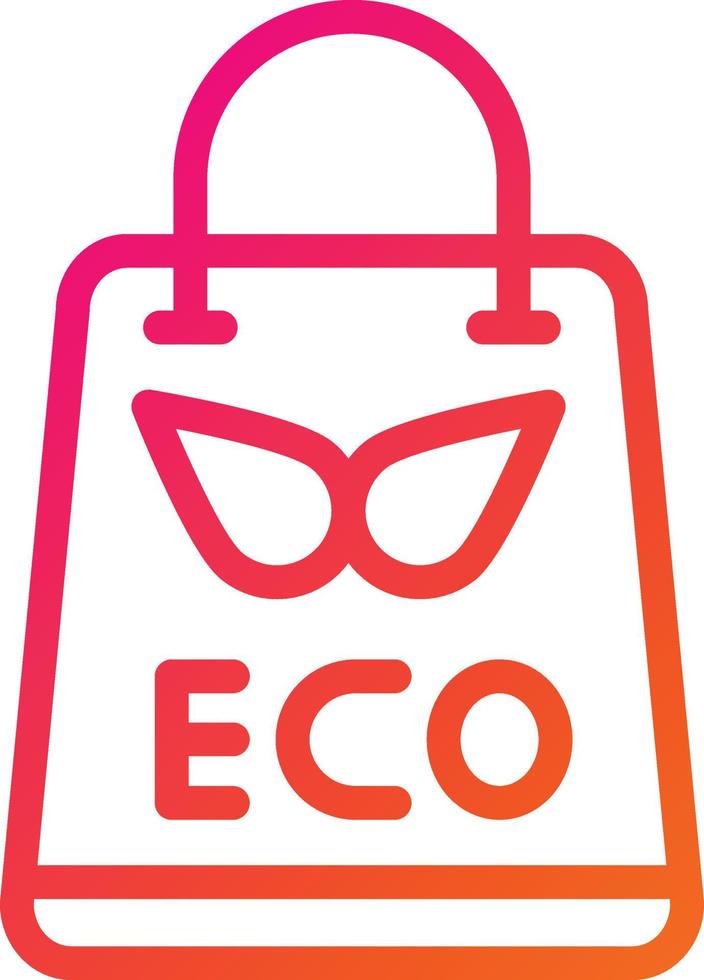 eco tas vector pictogram ontwerp illustratie