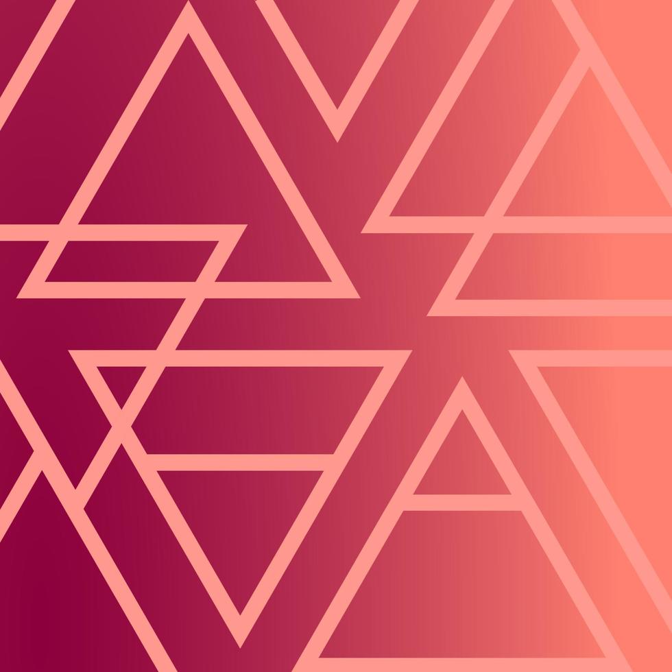 grafisch driehoekig neon helder patroon als achtergrond roze rood vector