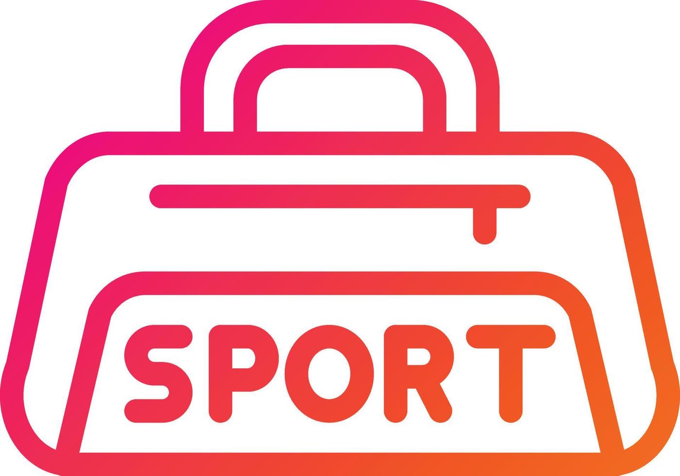 sporttas vector pictogram ontwerp illustratie