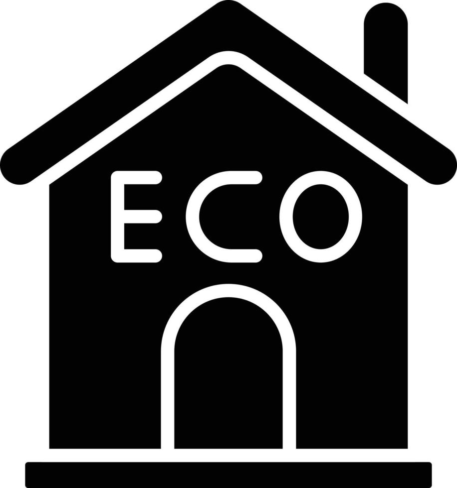 eco huis vector pictogram ontwerp illustratie