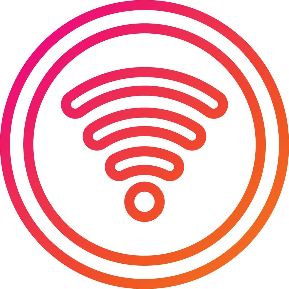 wifi signaal vector pictogram ontwerp illustratie