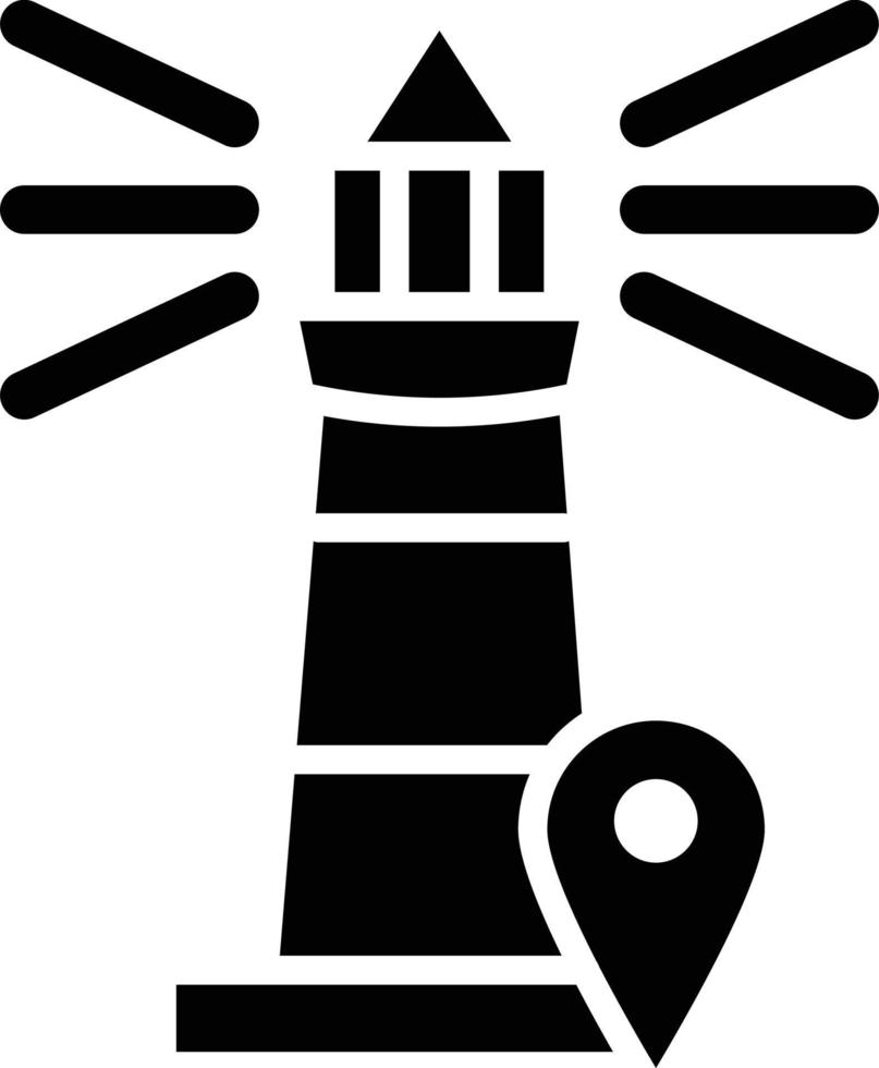 vuurtoren vector pictogram ontwerp illustratie