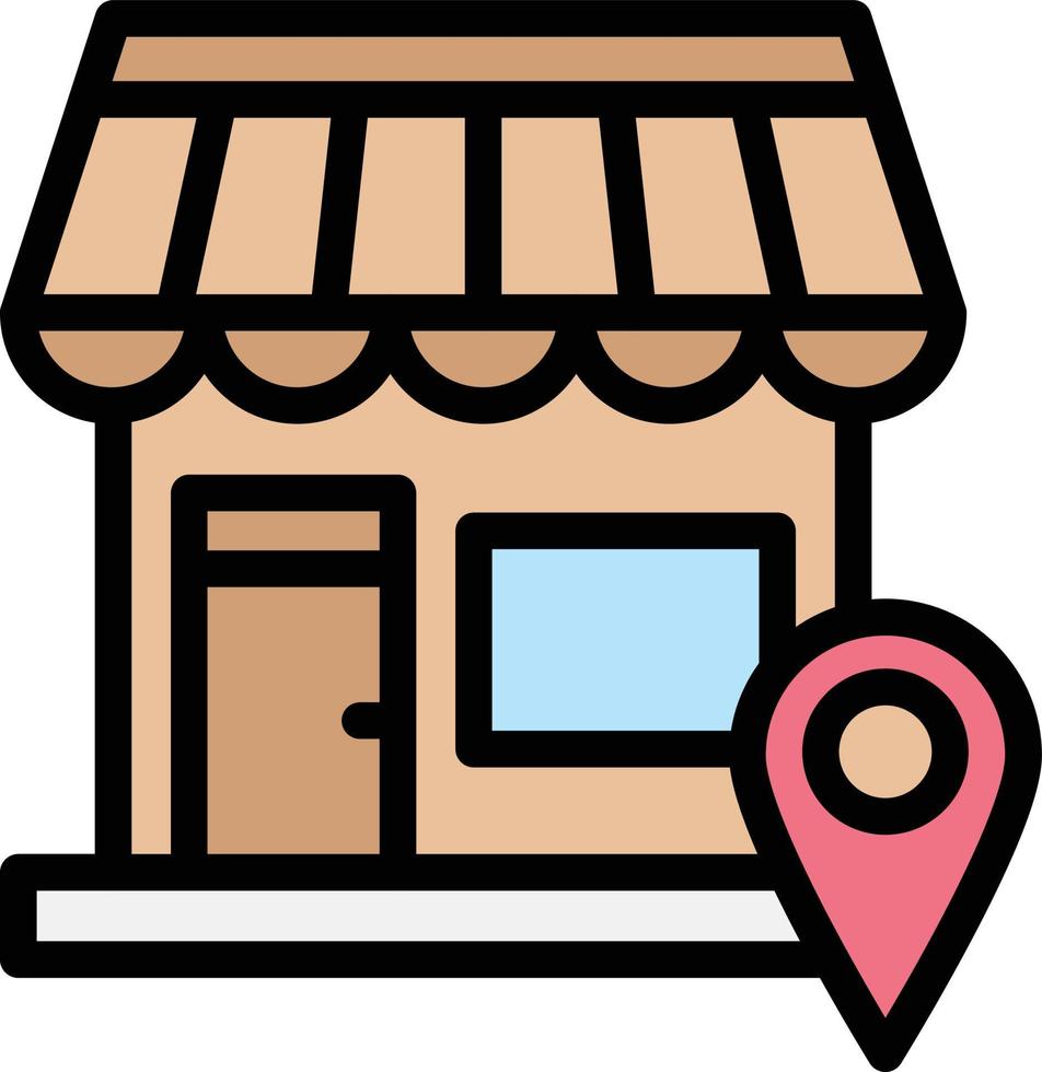 winkel locatie vector pictogram ontwerp illustratie