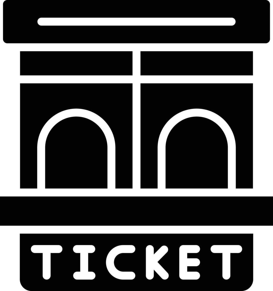 ticket venster vector pictogram ontwerp illustratie