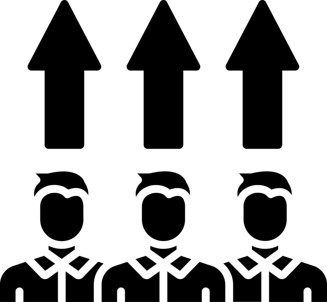 menselijk middelen icoon stijl vector