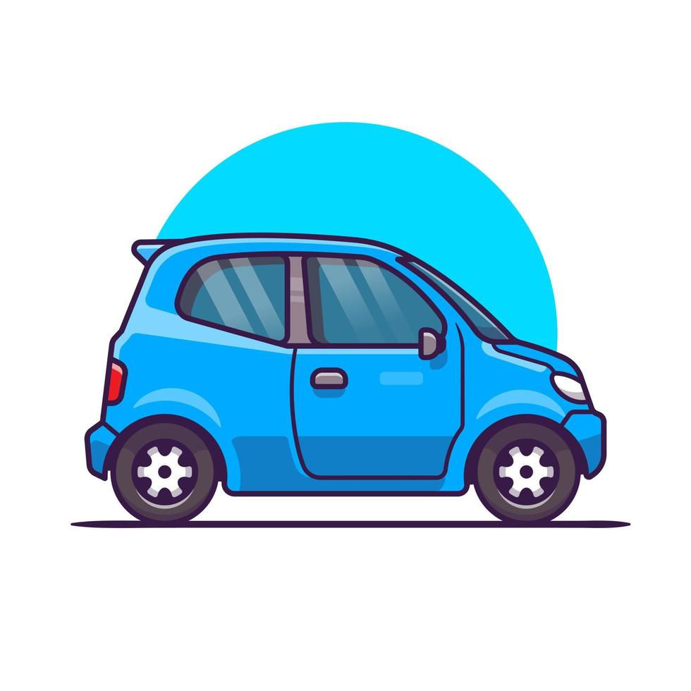 auto tekenfilm vector icoon illustratie. voertuig vervoer icoon concept geïsoleerd premie vector. vlak tekenfilm stijl