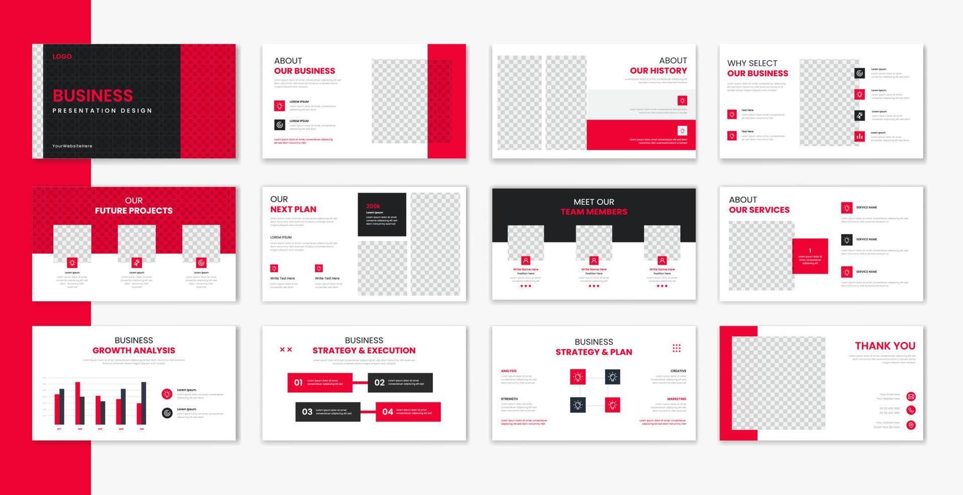 zakelijke sjabloon presentatie ontwerp , bedrijf presentatie voor brochure, bedrijf profiel, portefeuille, jaar- verslag doen van vector