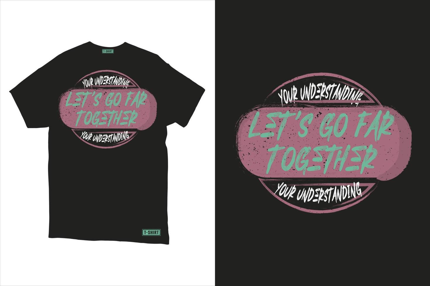 typografie t-shirt ontwerp sjabloon met grunge vector