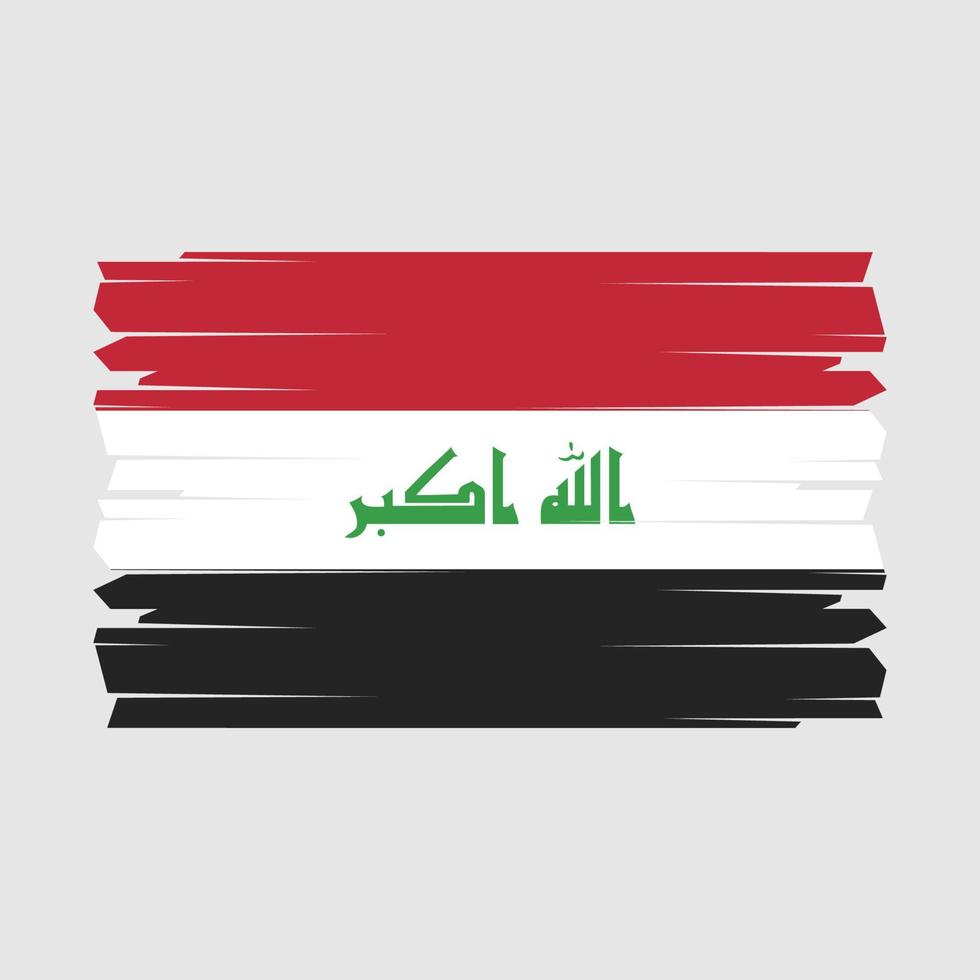 Irak vlag borstel vector