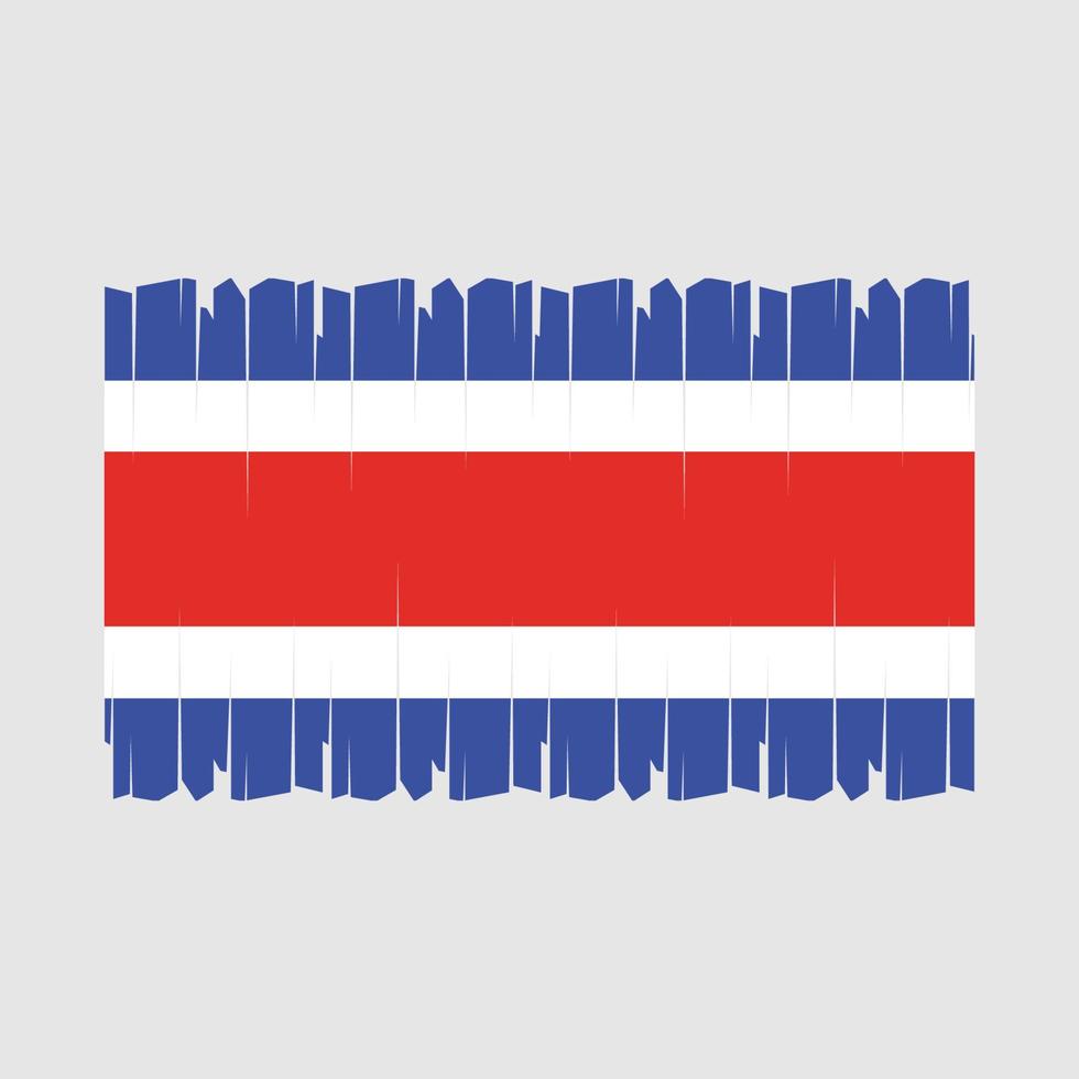 vlag van costa rica vector