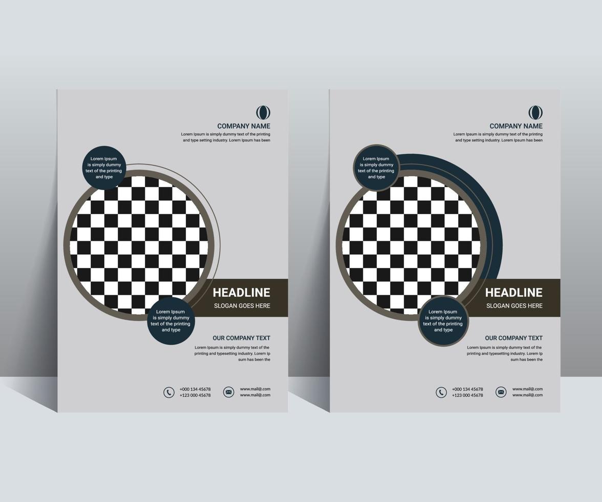 tweevoudig brochure sjabloon en boek Hoes ontwerp vector