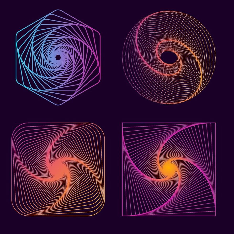 geometrische lijntekeningen vector