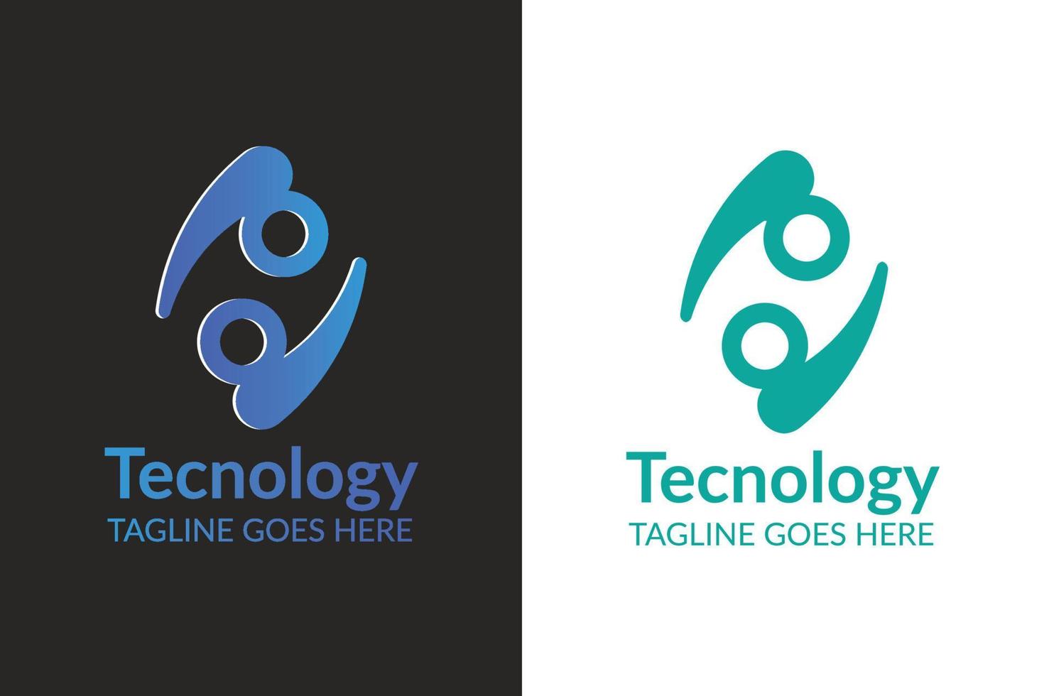 technologie logo sjabloon vector