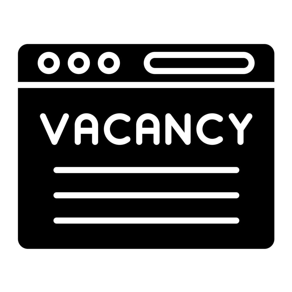 vacature vector icon