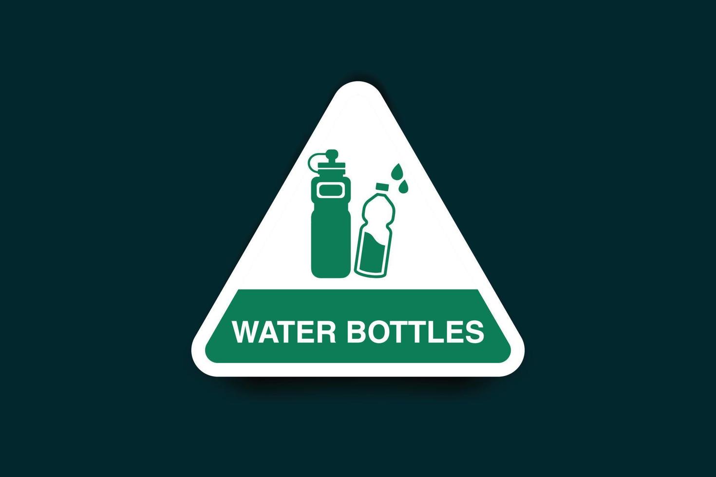 water flessen icoon ontwerp groen kleur vector