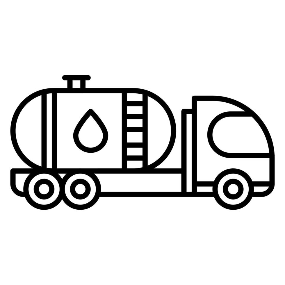 water tanker vector icoon