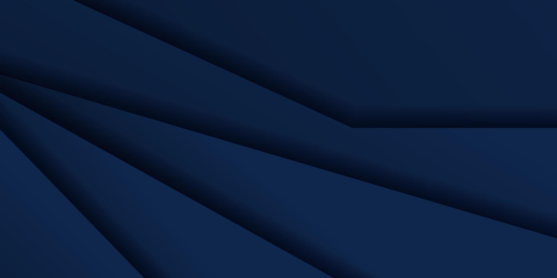 abstract donker blauw papier en overlappen Golf kromme lijn modern website banier ontwerp vector achtergrond