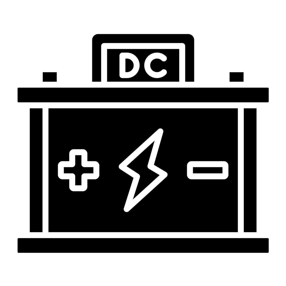 dc Spanning bron vector icoon