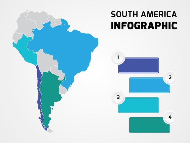 Zuid-Amerika Infographic vector