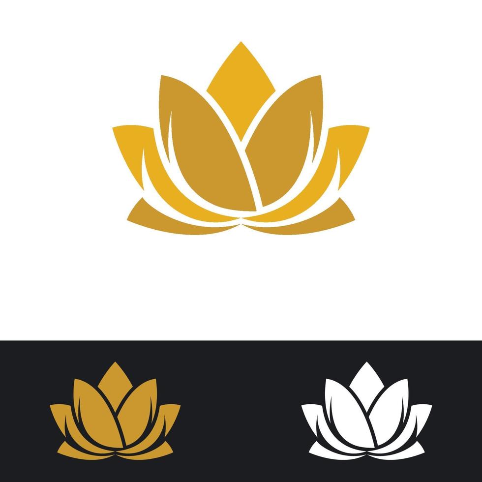 schoonheid lotus logo afbeeldingen instellen vector