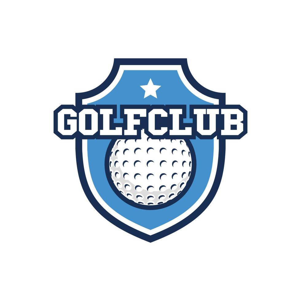 golf logo ontwerp vector