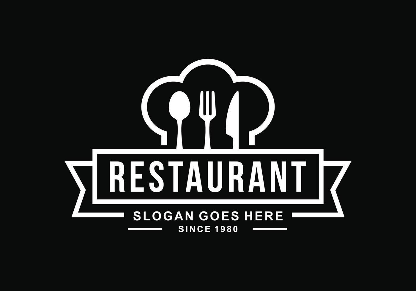 restaurant logo sjabloon ontwerp vector