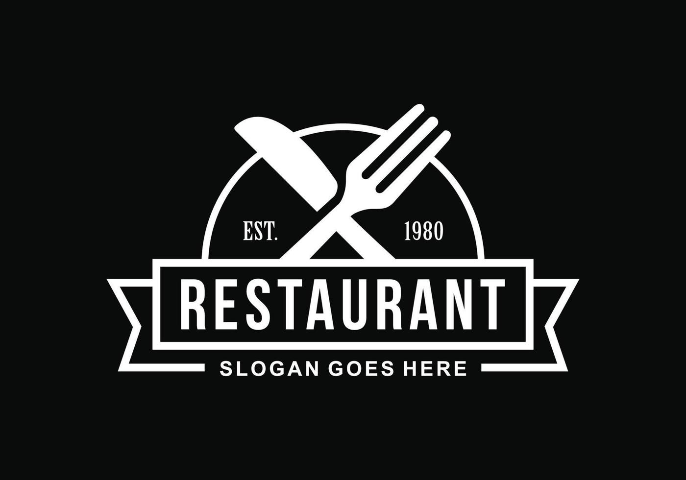 restaurant logo sjabloon ontwerp vector