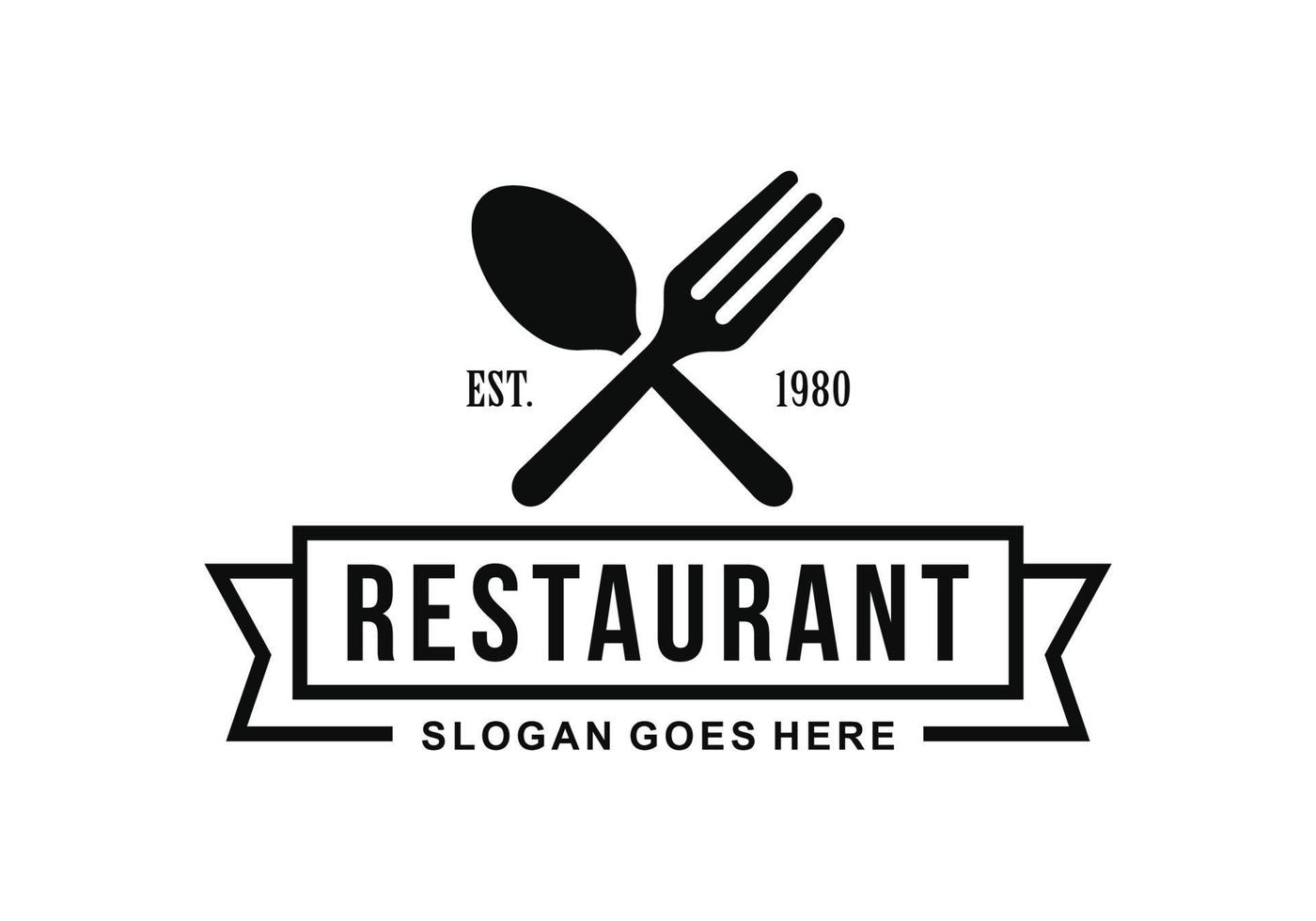 restaurant logo sjabloon ontwerp vector